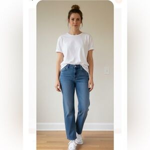Kensie Blue Straight Jeans Classic Style